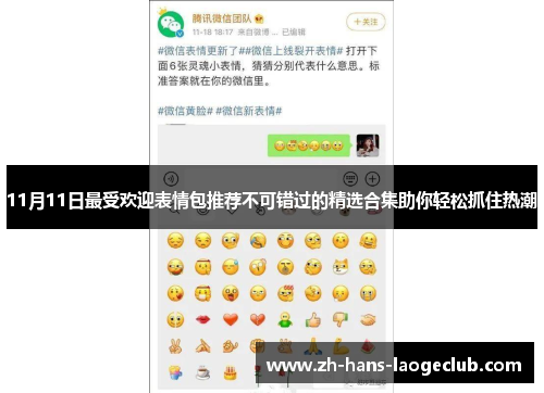 11月11日最受欢迎表情包推荐不可错过的精选合集助你轻松抓住热潮