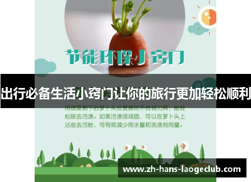 出行必备生活小窍门让你的旅行更加轻松顺利